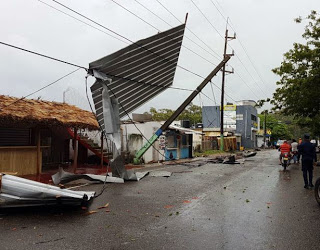 Inundaciones considerables en Nagua.