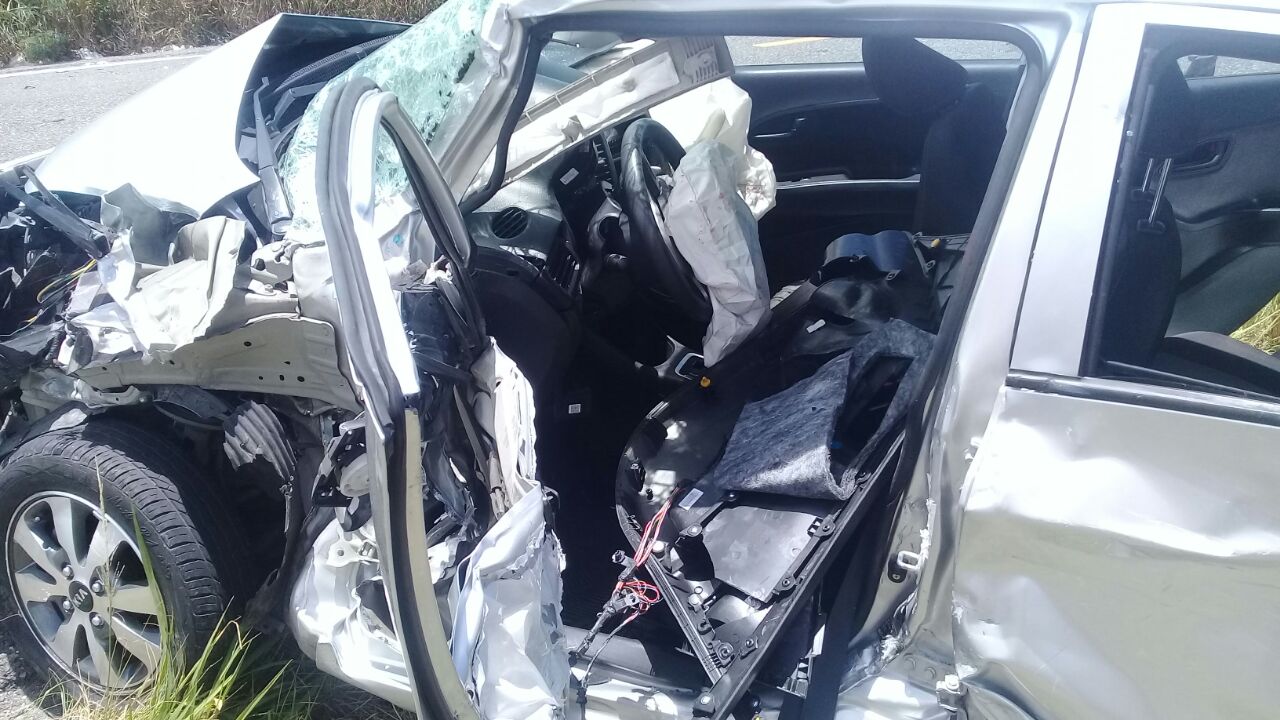 Al menos 8 heridos en accidente carretera Puerto Plata Montellano.