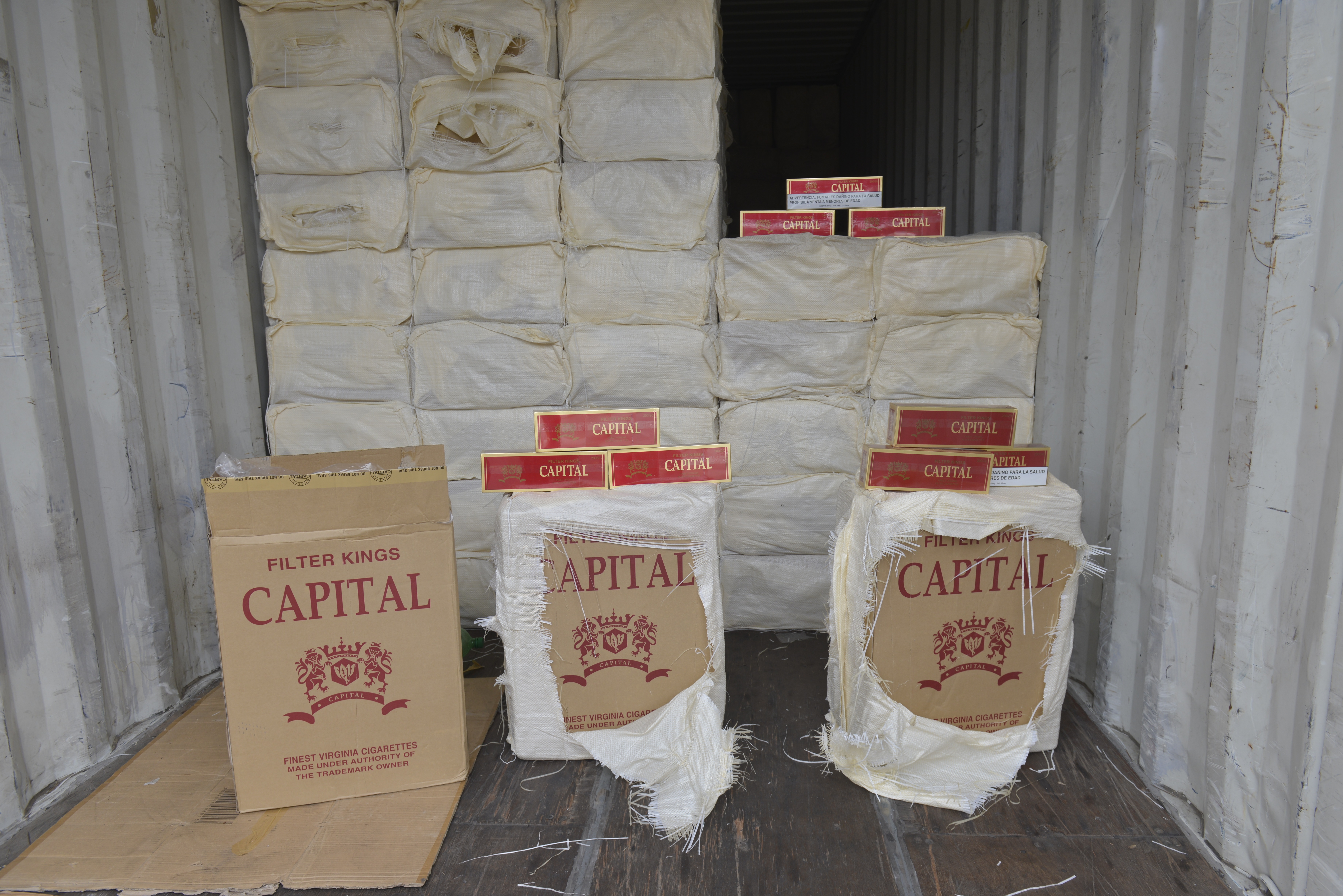 Otro contrabando de cigarrillos puerto de Haina.