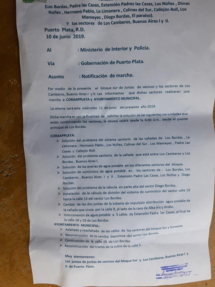 Juntas de Vecinos Bloque sur realizan marcha este miércoles
