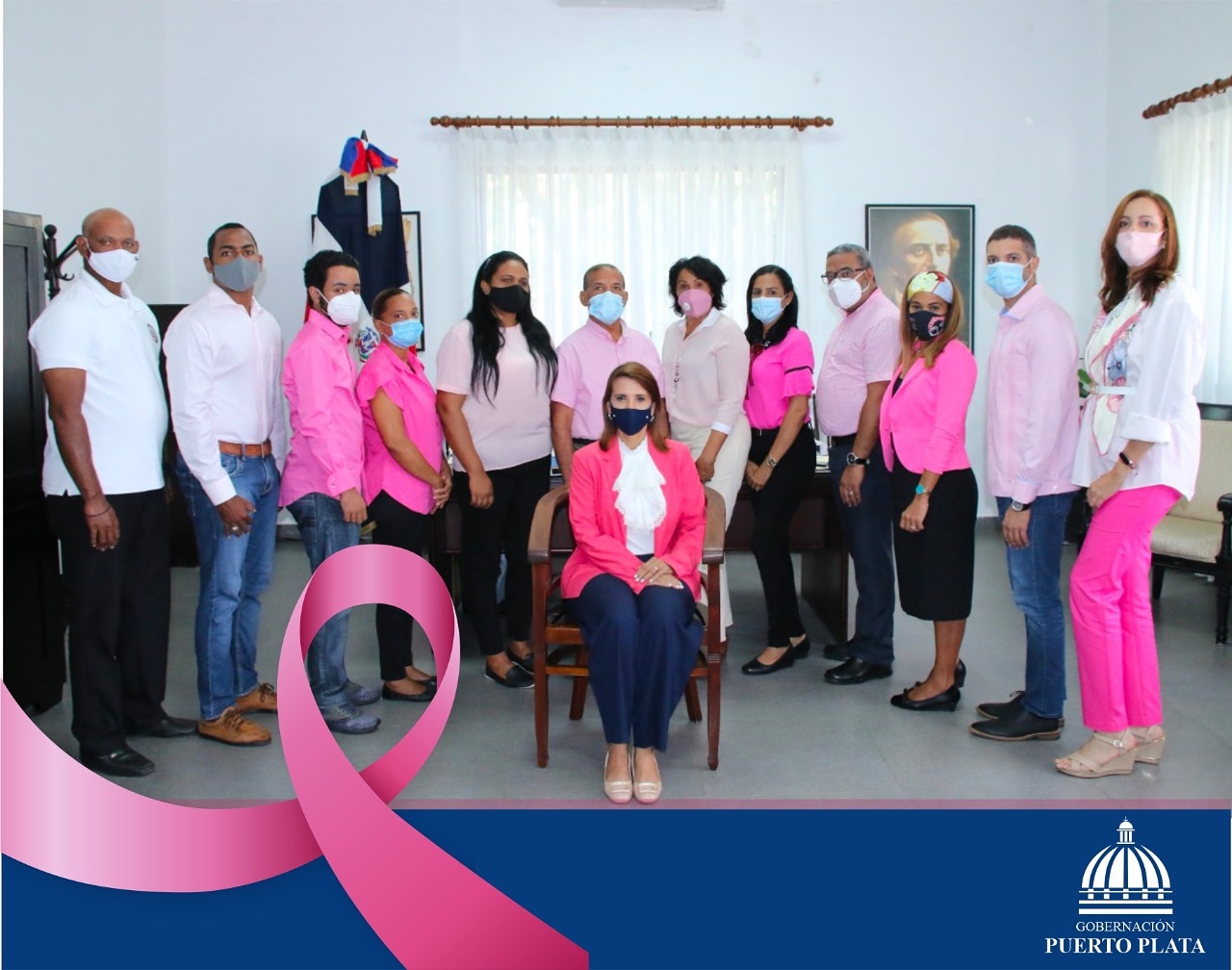 Gobernación Puerto Plata se une lucha contra cáncer de mama