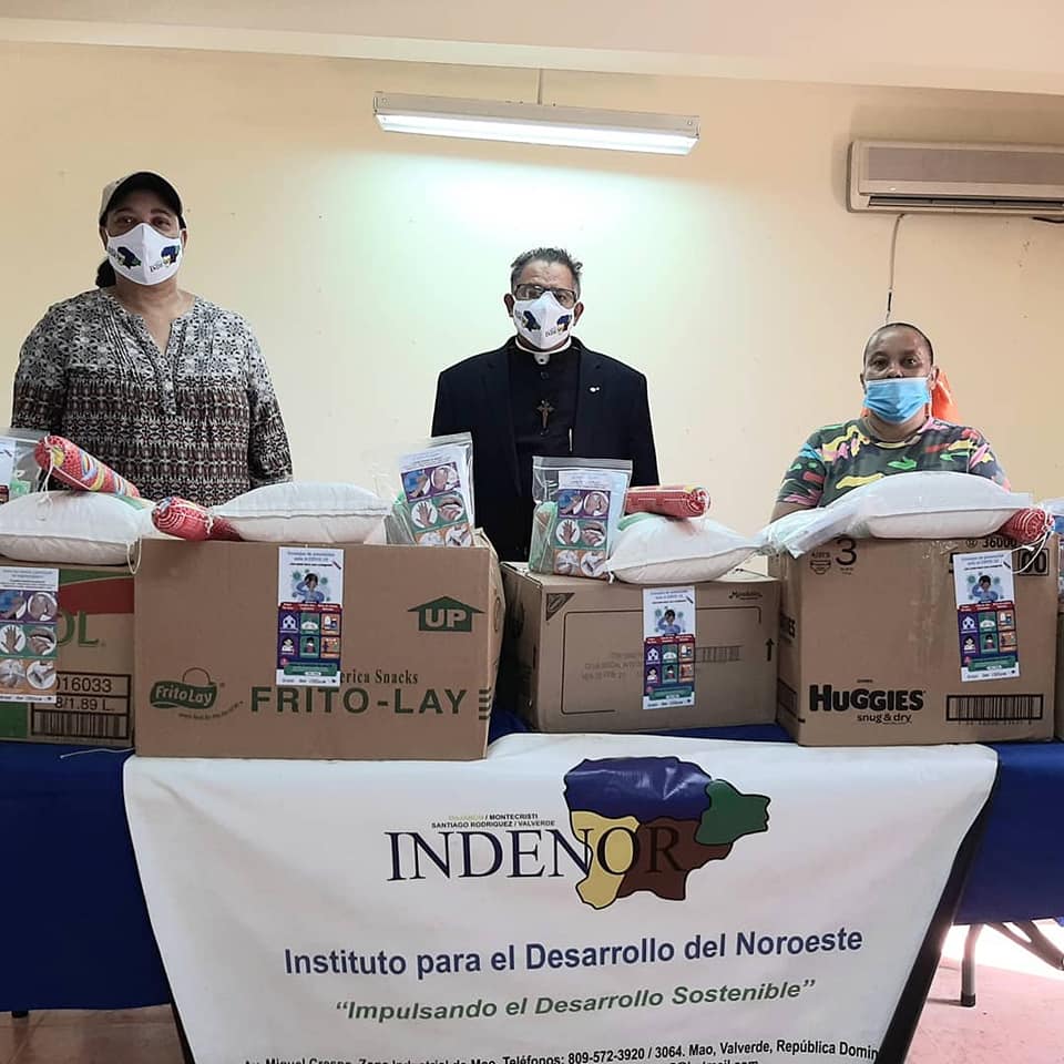 Indenor dice finaliza entrega de 300 canastas de alimentos del proyecto solidario covid-19.