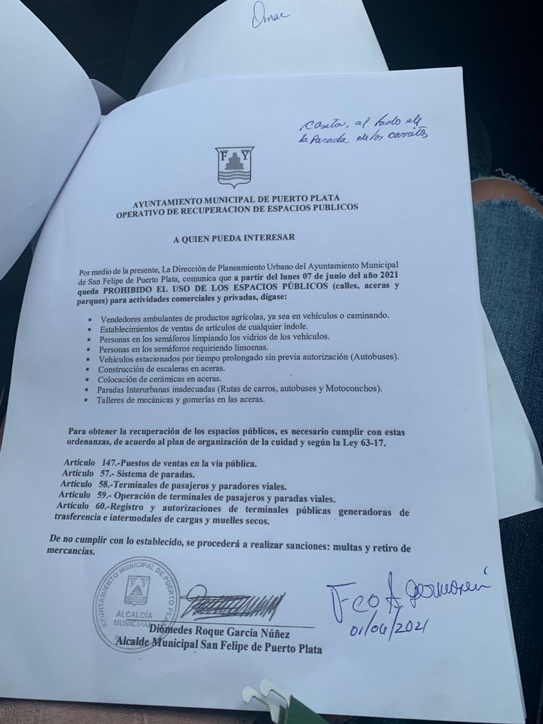 Ayuntamiento dice Asociación de choferes habían sido notificados