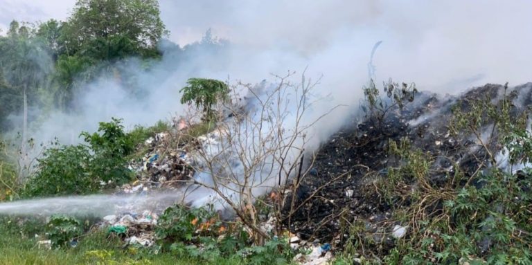 Vertedero de Los Hidalgos vuelve a incendiarse