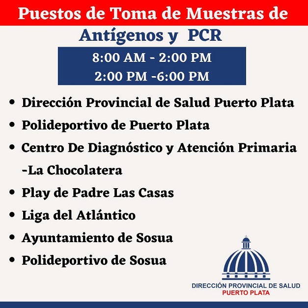 Dirección Provincial de Salud anuncia aumento de pruebas de Covid