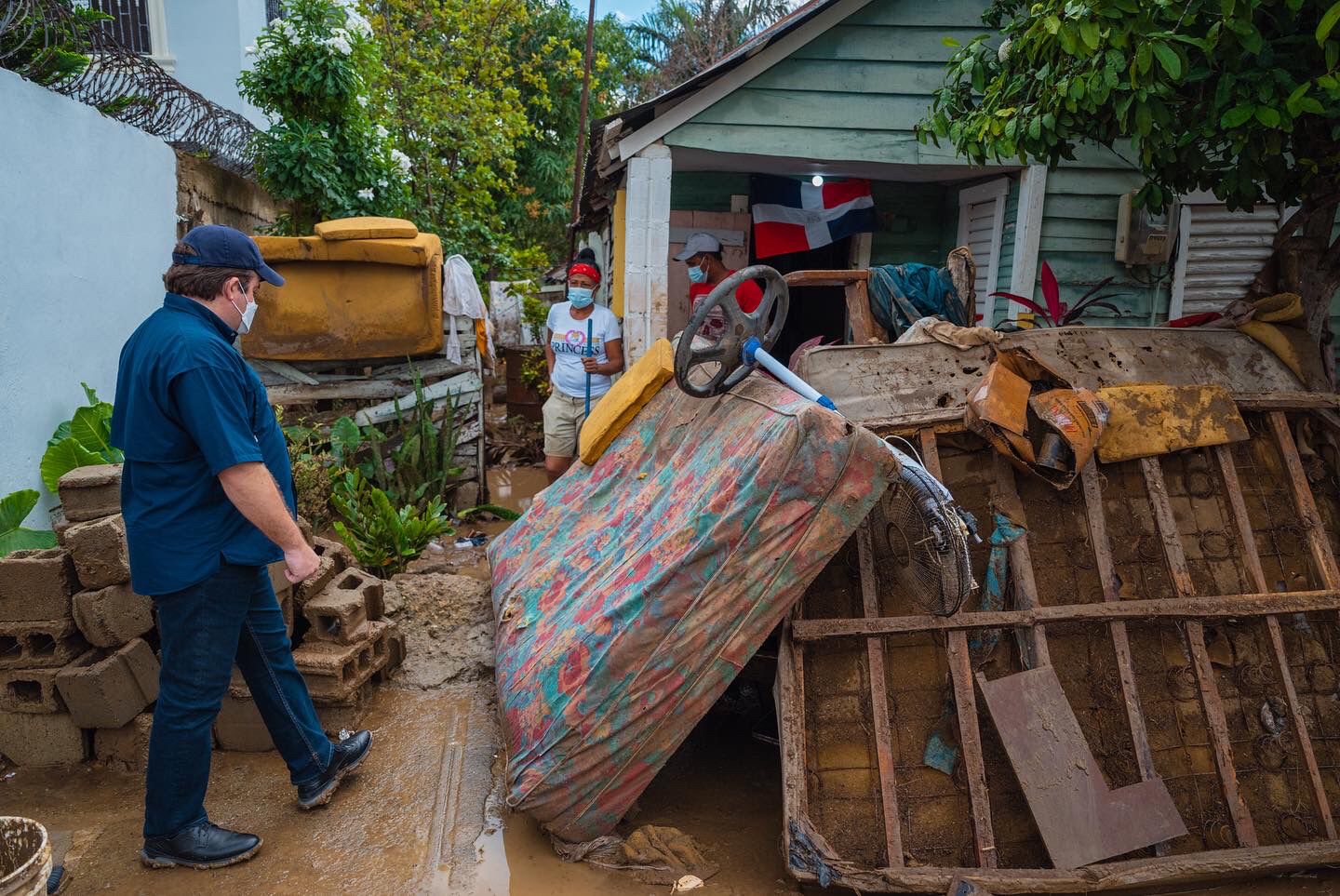 Gobierno dominicano ejecuta acciones en apoyo a familias afectadas por lluvias en Montecristi
