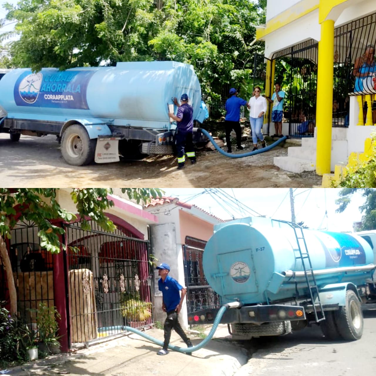 CORAAPPLATA continúa realizando operativos de distribución de agua