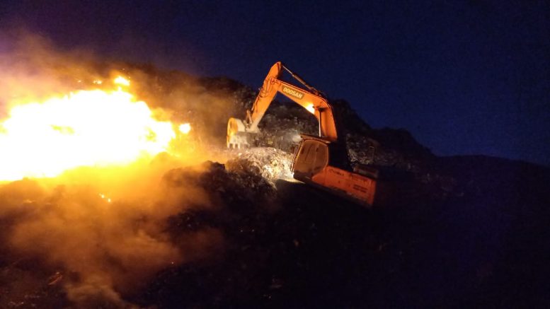 Se incendia vertedero de Puerto Plata ubicado en Maggiolo