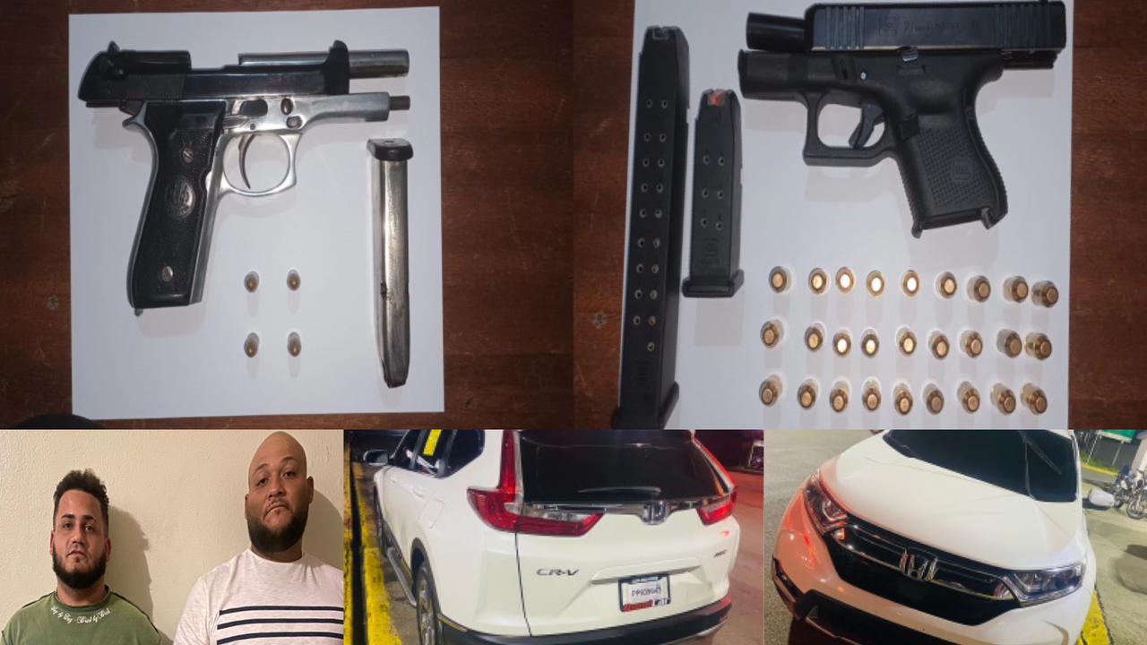 Policía arresta dos en la Vega con armas ilegales