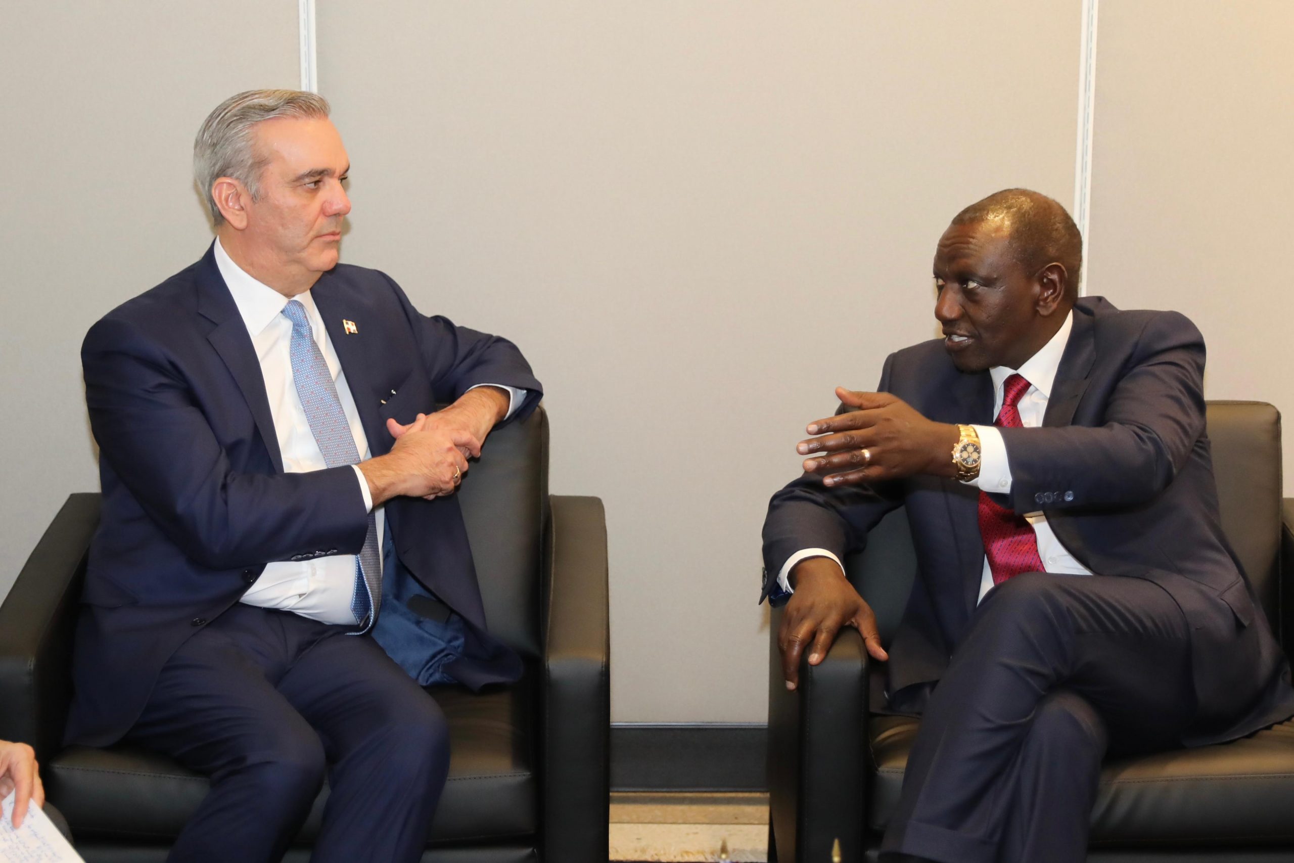 Abinader y Willian Ruto intercambiaron impresiones sobre Haiti