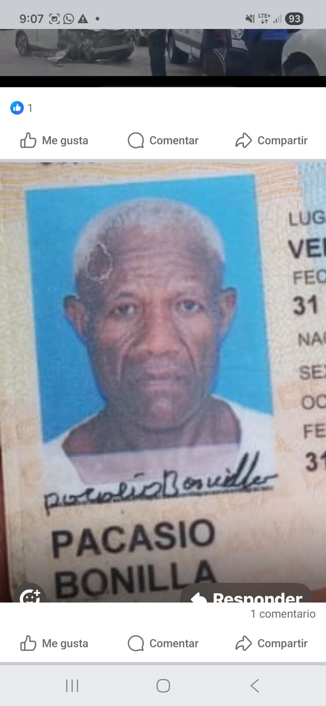 Muere hombre tras accidente en Cabarete